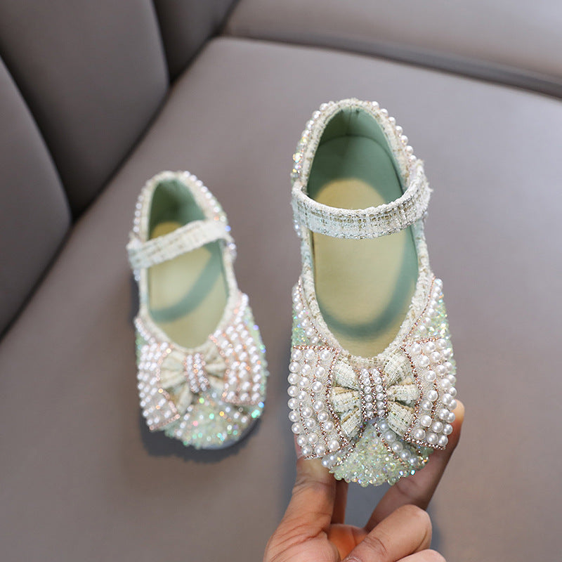 Cute Baby Girls Summer Beauty Pageant Sequins Princess Shoes