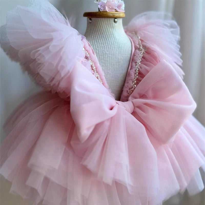 Children's Birthday Party Princess Dress Flower Girl Wedding Puffy Dress