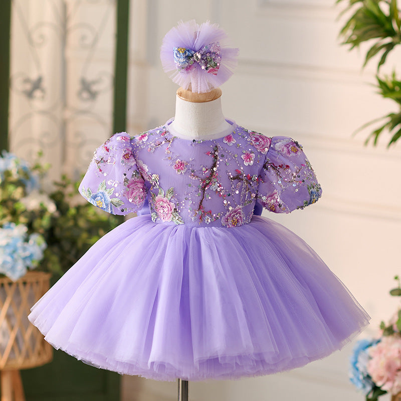 Elegant Baby Girl Embroidery Sequins Beauty Pageant Dress Toddler Bi marryshe Elegant Baby Girl Embroidery Sequins Beauty Pageant Dress Toddler Bi marryshe