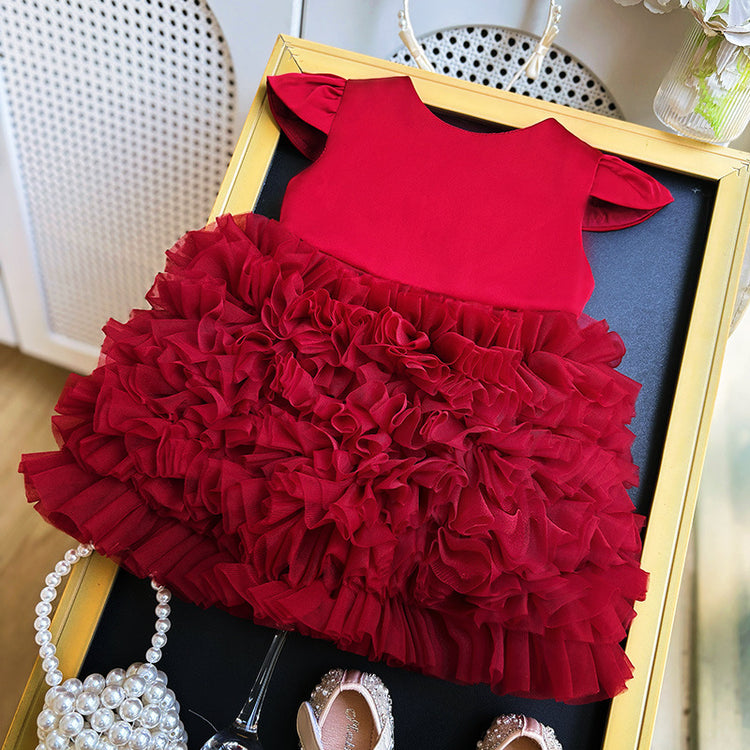 Cute Baby Birthday Dress Girl's Communion Princess Dress