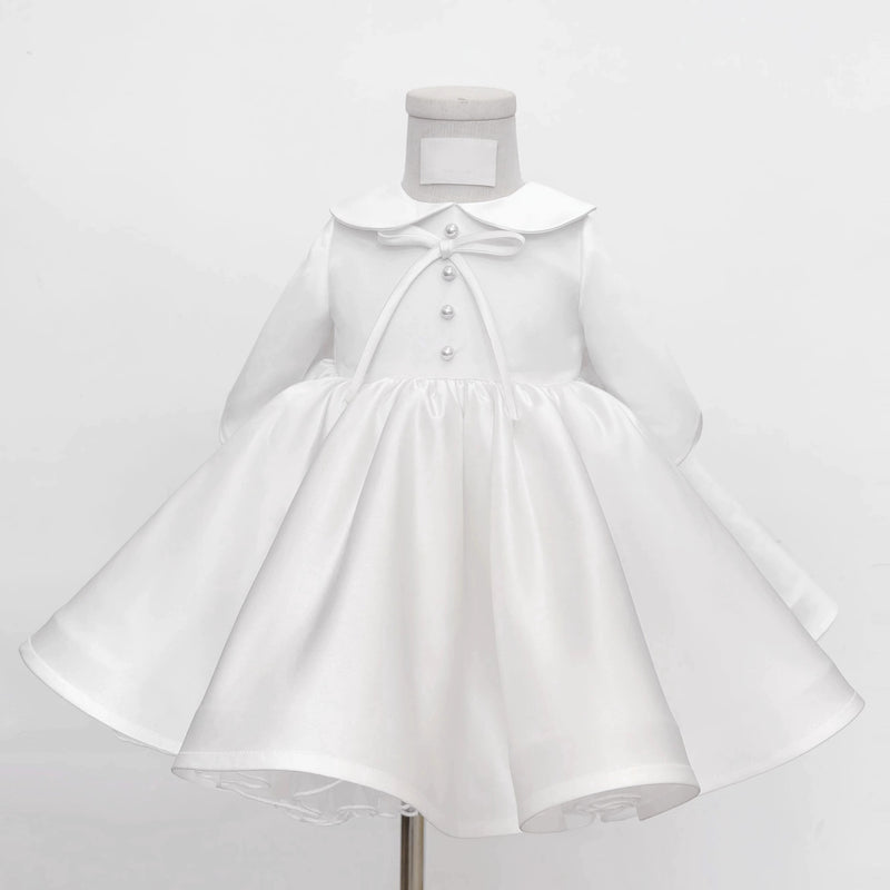 Children's Birthday Long Sleeve Dress Flower Girl Wedding Princess Dress