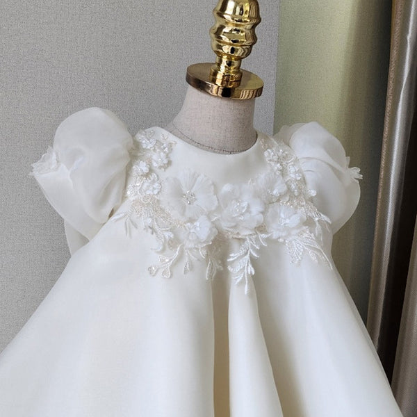 Baby Girl Christening Dress Flower Wedding Princess Dress
