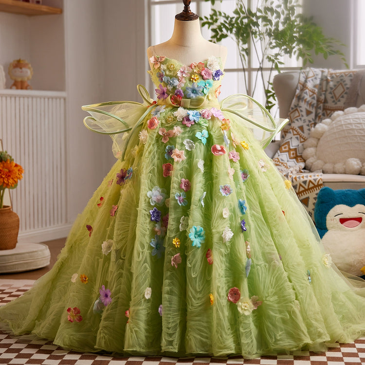 Children's Birthday Princess Dress Girl's Ball Dress Girl Performance Dress
