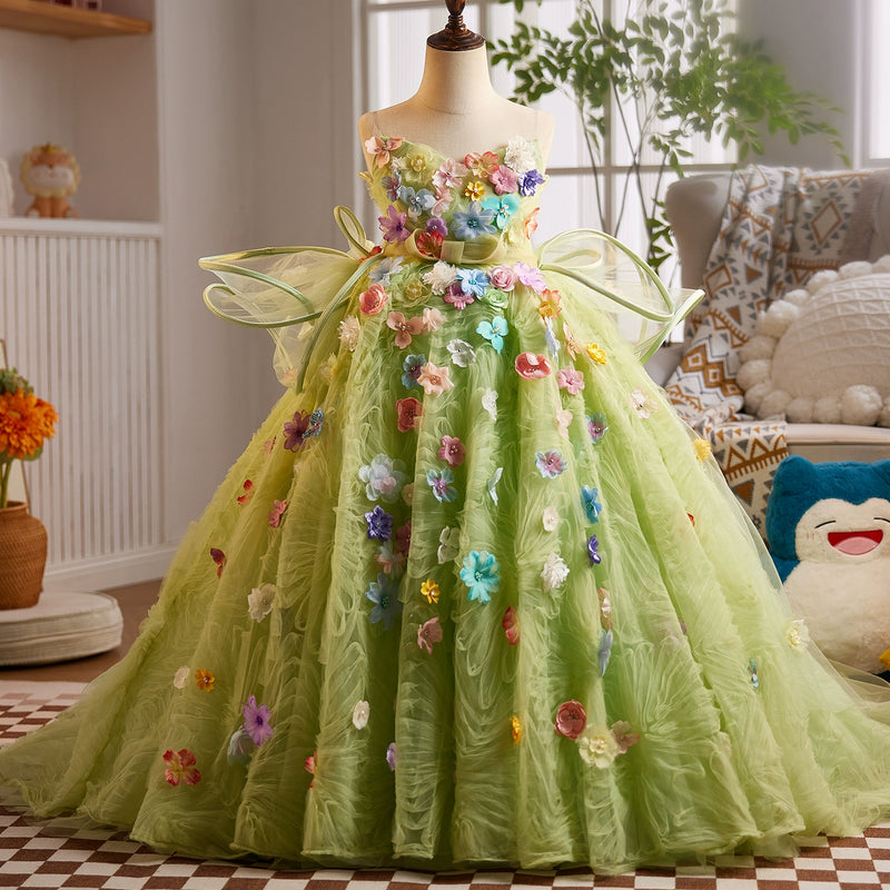 Children's Birthday Princess Dress Girl's Ball Dress Girl Performance Dress