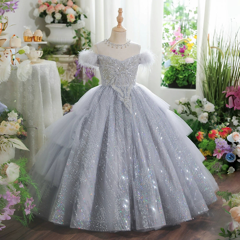 Girls Ball Gown Girls Birthday Princess Dress Children's Party Dress