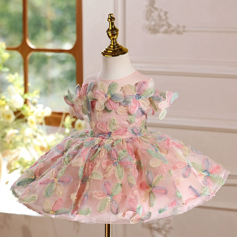 Girls Birthday Princess Dress Flower Girl Wedding Dress