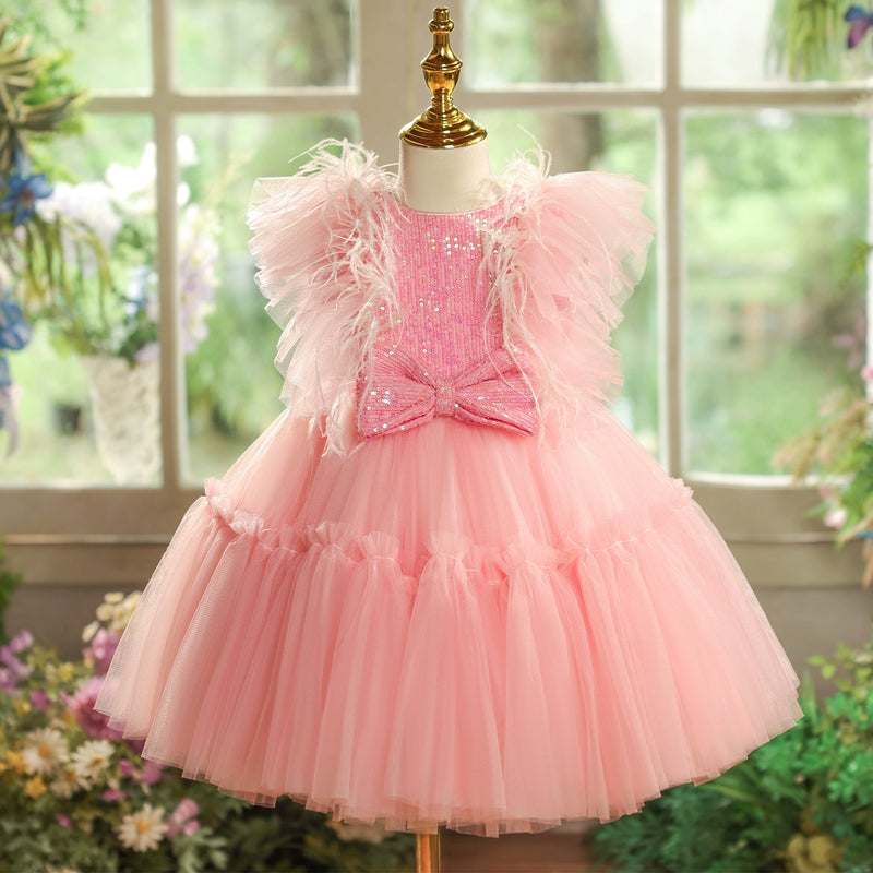 Children's Party Dresses Girl Birthday Princess Dresses Flower Girl Sequin Dresses