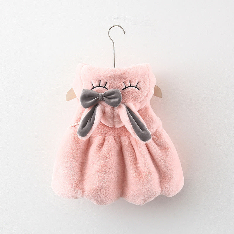 Girls Cute Winter Cartoon Vest