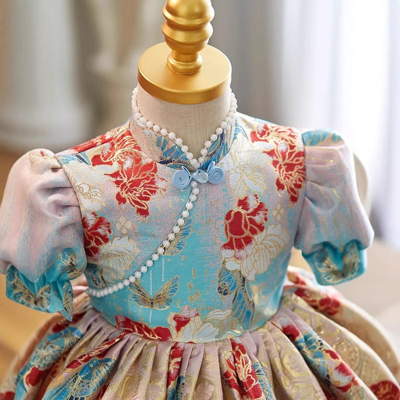 Baby Girl Birthday Dress Children's Baptism Princess Dress Flower Girl Cheongsam