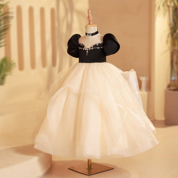 Luxurious Baby Girl Beauty Pageant Party Dress Toddler Birthday Princess Dress