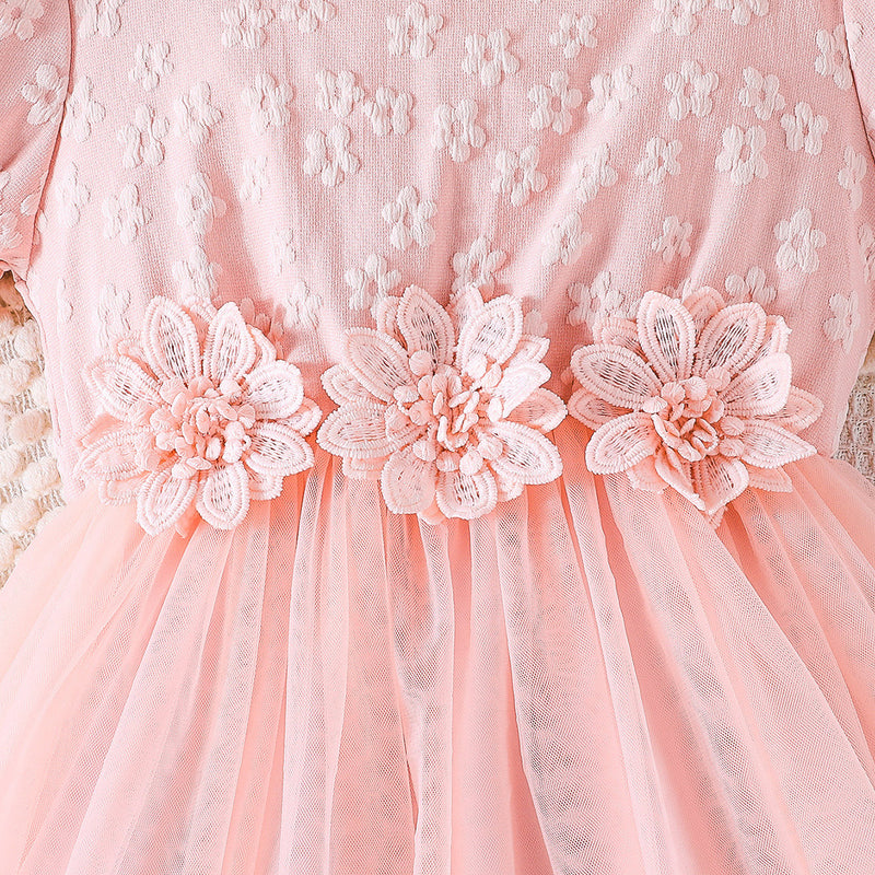 Girls Flower Dress Girls Birthday Elegant Princess Dress