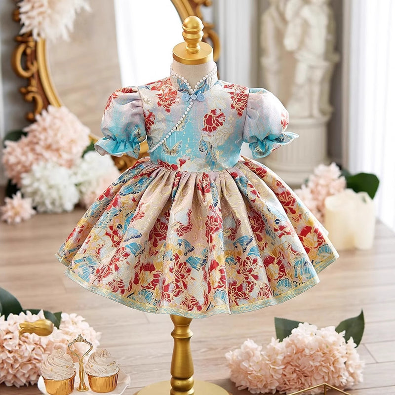 Baby Girl Birthday Dress Children's Baptism Princess Dress Flower Girl Cheongsam