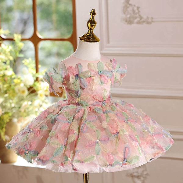 Girls Birthday Princess Dress Flower Girl Wedding Dress