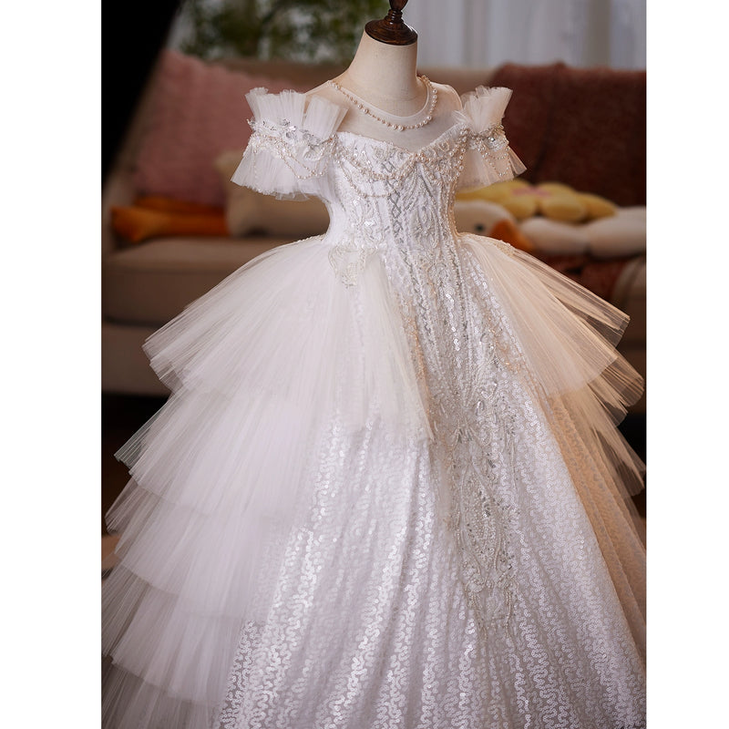 Girls Pageant Dresses Children's Birthday Elegant Dresses Girls Party Princess Dresses