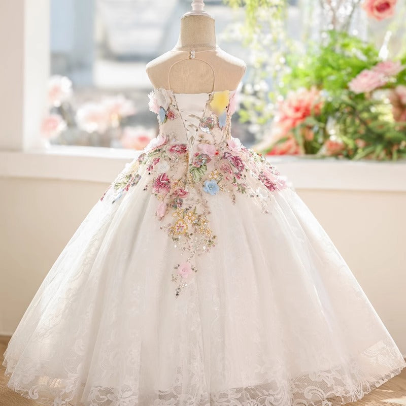 Girls' Prom Princess Dress Girls' Birthday Dress Flower Girl Wedding Dress