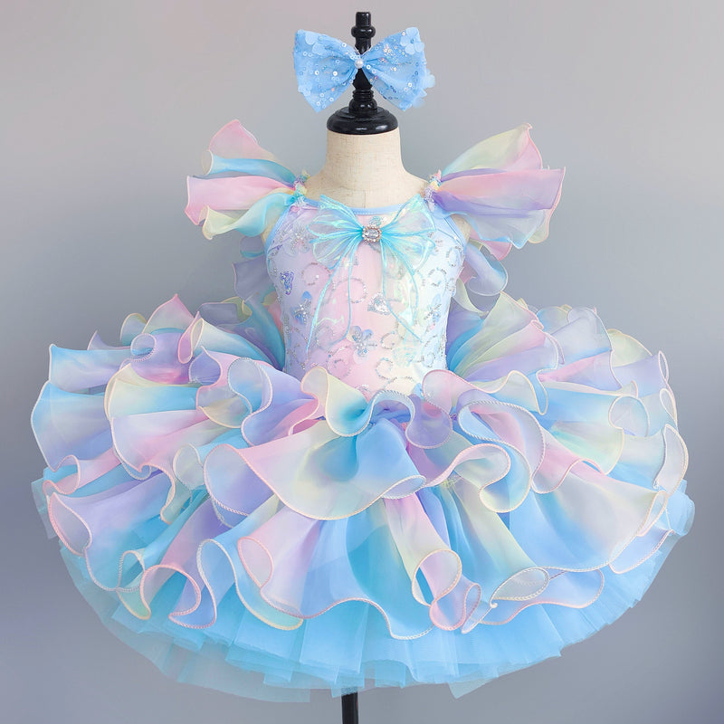 Baby Girl Party Sequin Princess Dress Girls Cute Puffy Dress
