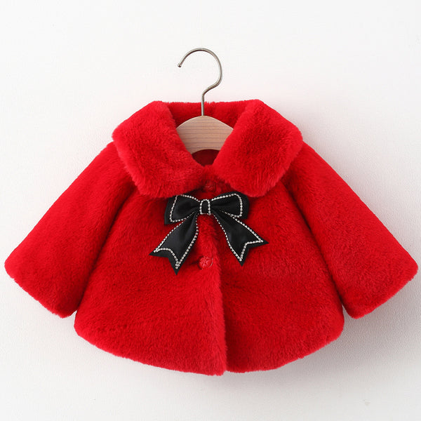 Cute Baby Girls Winter Cloak Coat