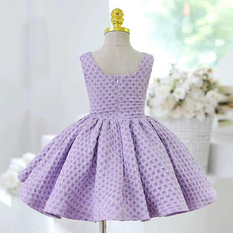 Children's Birthday Puffy Dress Girl Party Bow Princess Dress