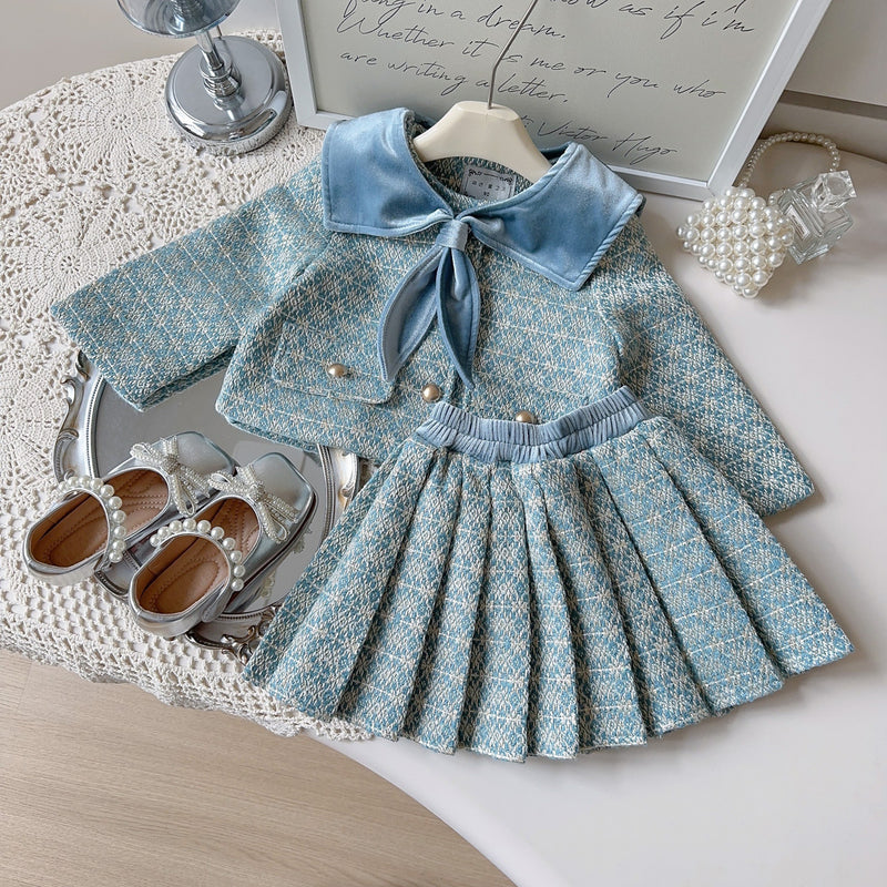 Girls Cute Birthday Outfit Girls Fall School Outfit Two-piece Set Girls Cute Birthday Outfit Girls Fall School Outfit Two-piece Set