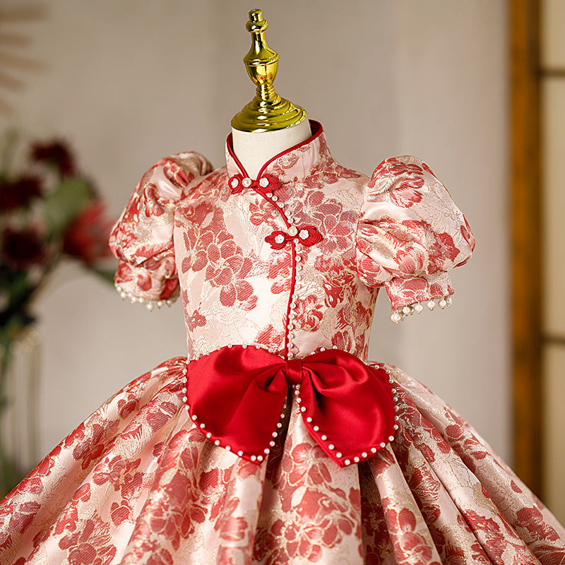 Girls Elegant Birthday Dress Puff Princess Dress Girls Elegant Birthday Dress Puff Princess Dress