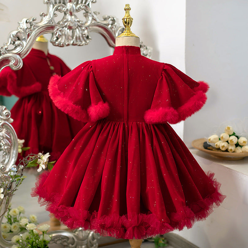 Girl Christmas Dress Toddler Pageant First Communion Princess Dress – marryshe
