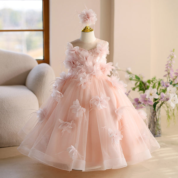 Children's Birthday Party Dress Girl Elegant Prom Princess Dress