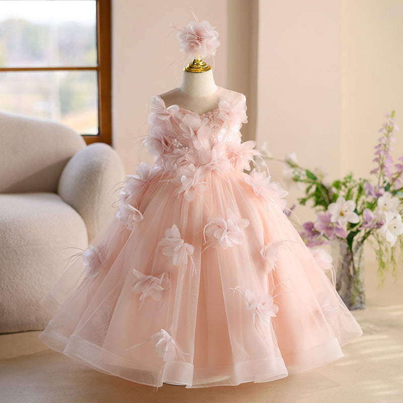 party dresses for girls sophisticated looks Girls Elegant Party Dress Children's Birthday Dress Girls Prom Princess Dress