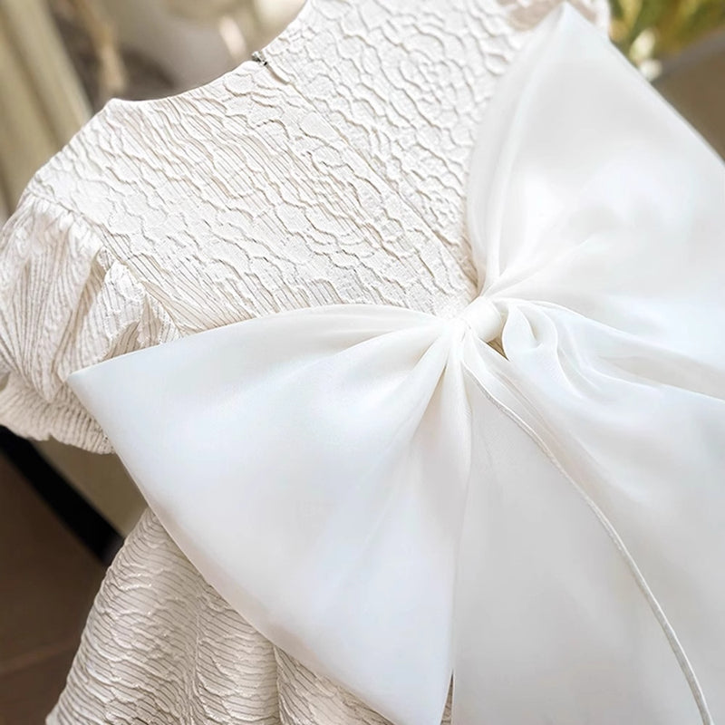 Girls Communion Dress Flower Girl White Princess Dress