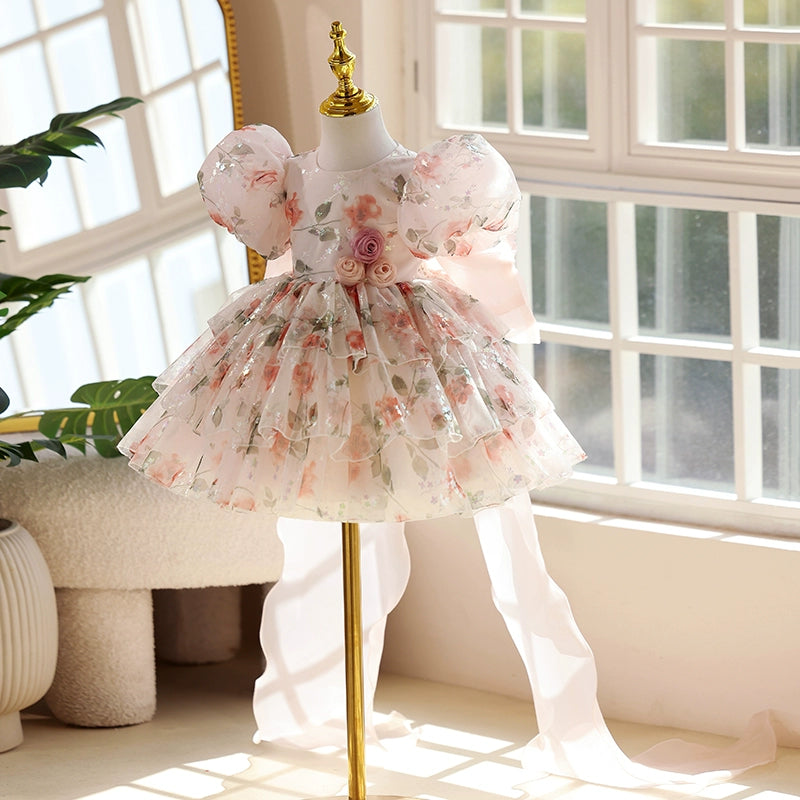 Children's Birthday Dress Girls Pageant Princess Dress