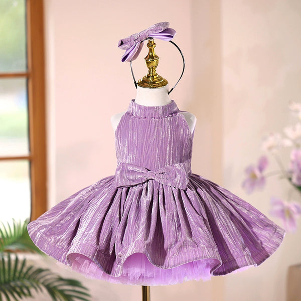 Purple Girls Birthday Dress Girls First Communion Dress