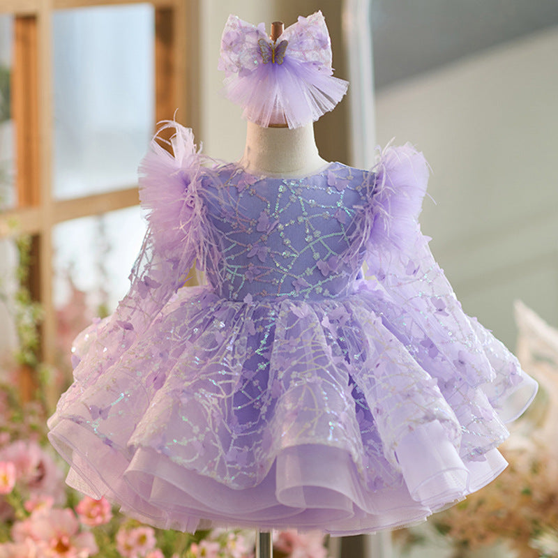 Elegant Baby Girl Puffy Festival Dress Toddler Birthday Party Princess Dress Elegant Baby Girl Puffy Festival Dress Toddler Birthday Party Princess Dress