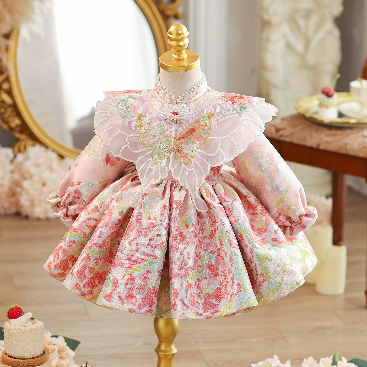 Baby Pink Birthday Dress Flower Girl Dresses Toddler Ball Gowns Baby Pink Birthday Dress Flower Girl Dresses Toddler Ball Gowns