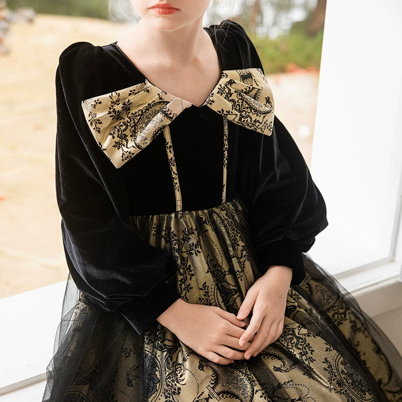 Girls' Ball Gowns Girls' Birthday Velvet Dresses Girls' Pageant Dresses