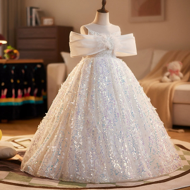 Winter Christening Dress Beauty Pageant Dress Toddler Sequins Party P marryshe Winter Christening Dress Beauty Pageant Dress Toddler Sequins Party P marryshe