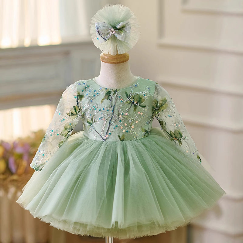 Flower Girl Dress Sequined Christmas Dress Girls Birthday Ball Gown marryshe Flower Girl Dress Sequined Christmas Dress Girls Birthday Ball Gown marryshe
