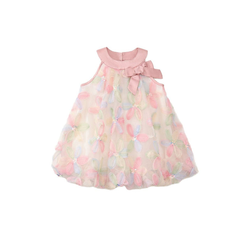 Girls Birthday Fluffy Dress Baby Girl Sleeveless Tank Dress