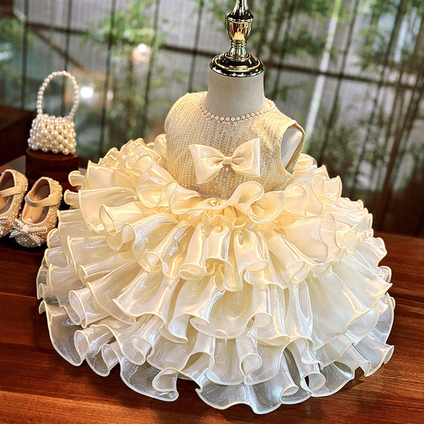 Girls Party Princess Dress Baby Girl Cute Birthday Dress