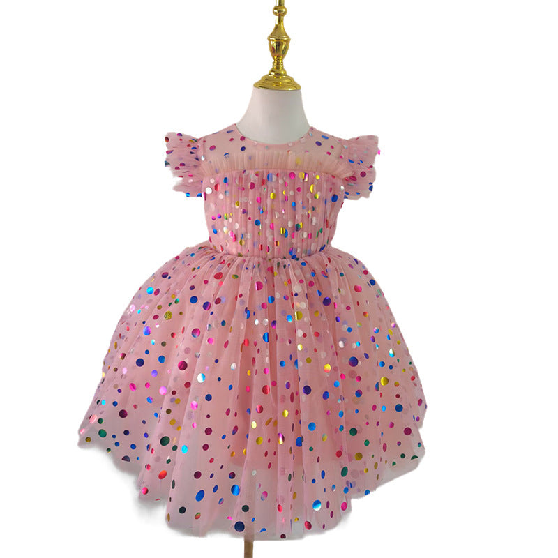 New Children's Birthday Princess Dress Girls Communion Dress