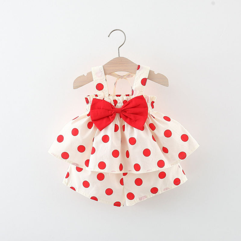 Girls Summer Camisole Shorts Two Piece Set