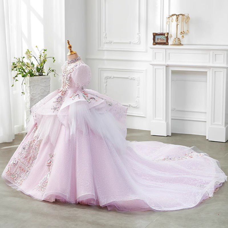 Girls Prom Dresses Girls Birthday Princess Dresses Children Beauty Pageant Dresses