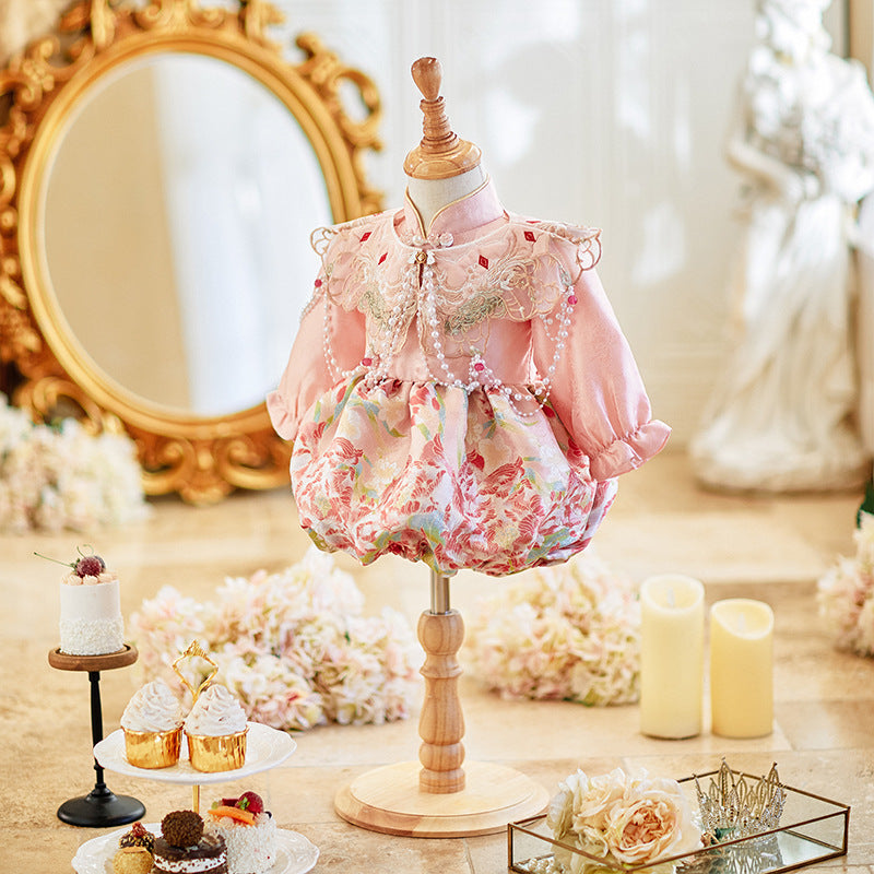 Pink Baby Girl Birthday Princess Dress Girl Communion Cute Suit Dress Pink Baby Girl Birthday Princess Dress Girl Communion Cute Suit Dress