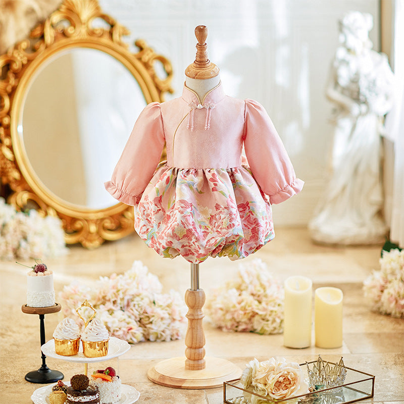 Pink Baby Girl Birthday Princess Dress Girl Communion Cute Suit Dress