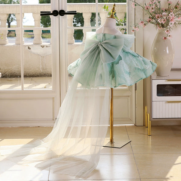 Children's Elegant Dress Girl Birthday Puffy Princess Dress