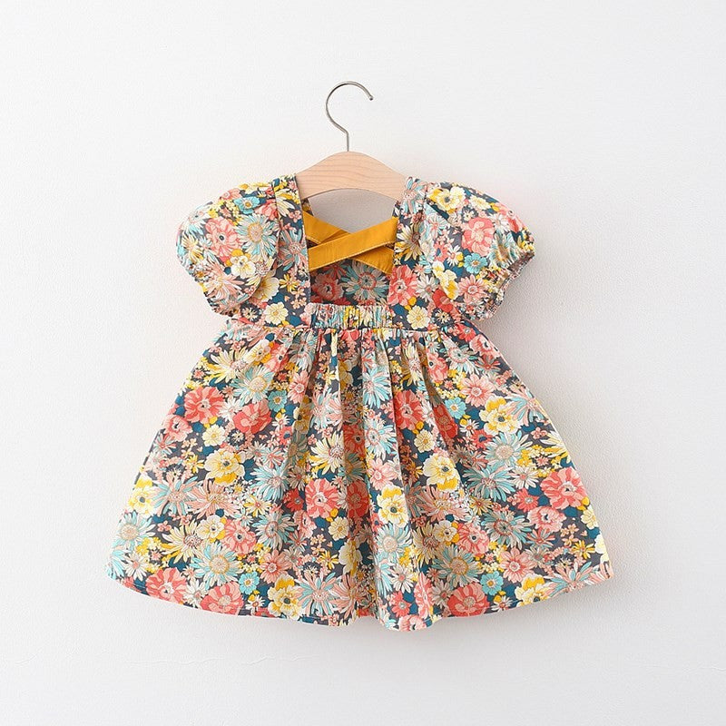 girls summer dress Girls Summer Floral Dress Girls Vacation Dress