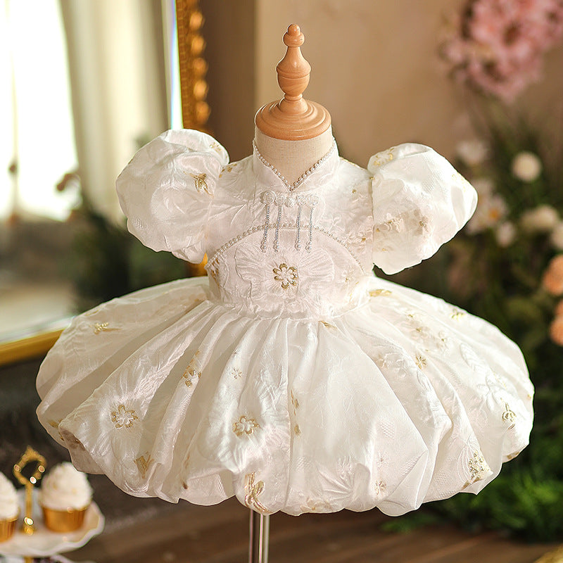 1st Birthday Dress Gold Baby Girl Dress Cute Baby Girl Baptism Dress Toddler First Birthday Party Princess 1st Birthday Dress Gold Baby Girl Dress Cute Baby Girl Baptism Dress Toddler First Birthday Party Princess