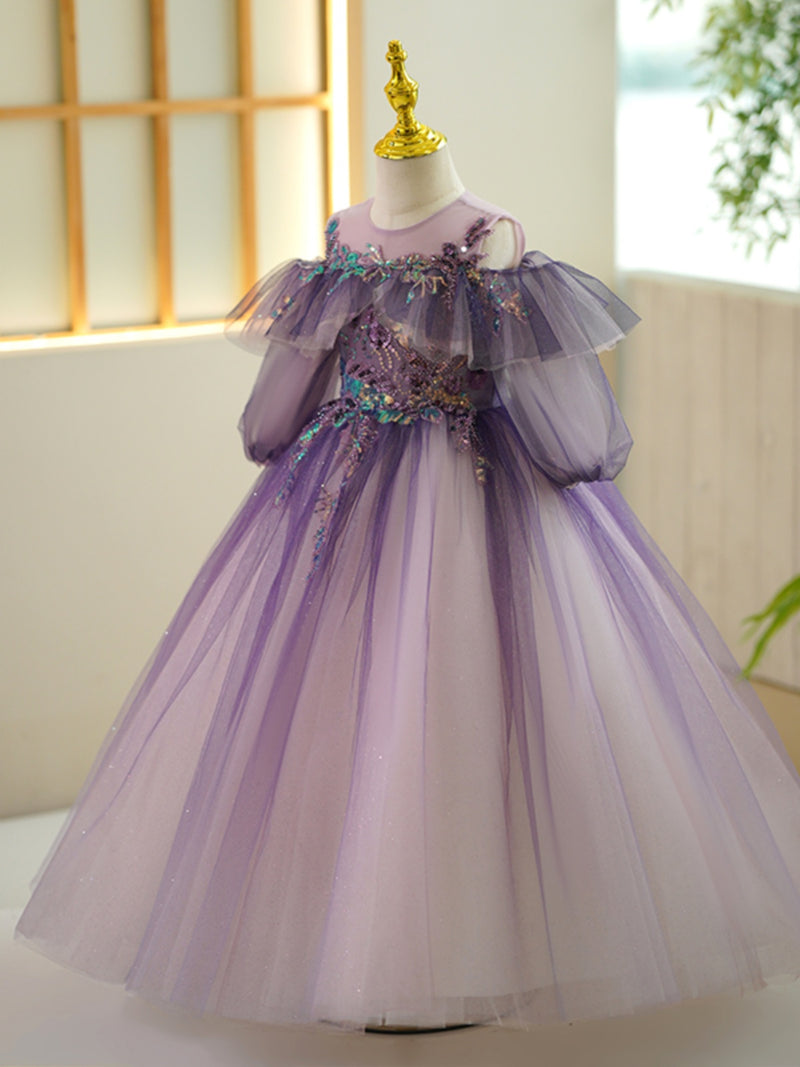 Baby Girl Gradient Prom Dress Pageant Birthday Princess Dress