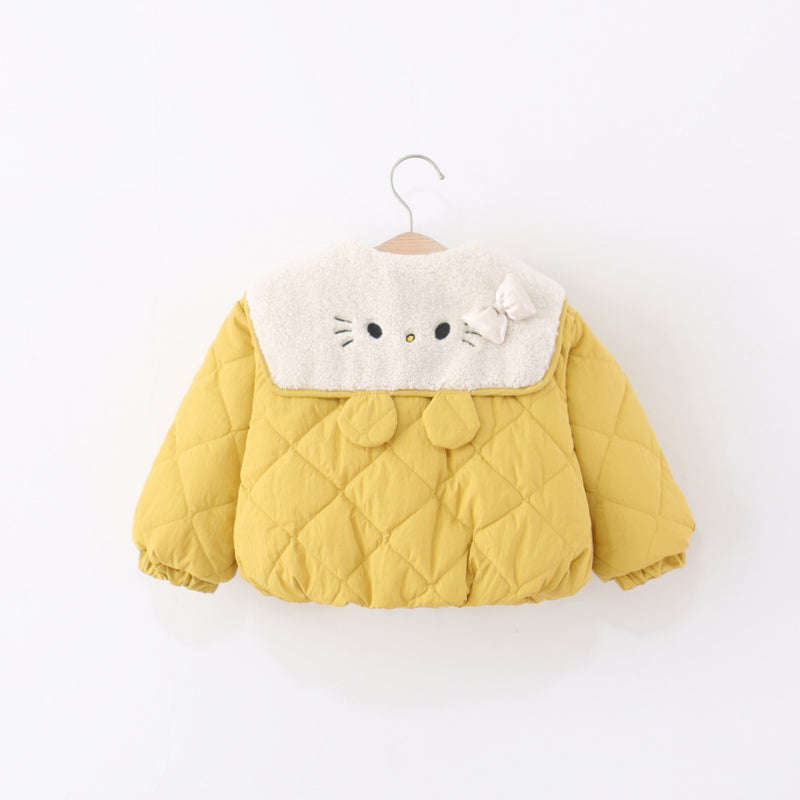 Girls Winter Cute Cartoon Cotton Coat