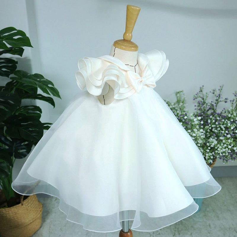 Cute Baby Girl First Communion Dress Toddler Birthday Baptism Princess Dress