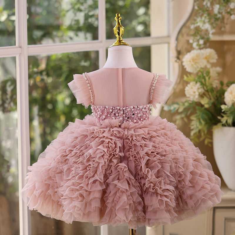 Girls Cute Birthday Dress Flower Girl Puffy Princess Dress marryshe Girls Cute Birthday Dress Flower Girl Puffy Princess Dress marryshe