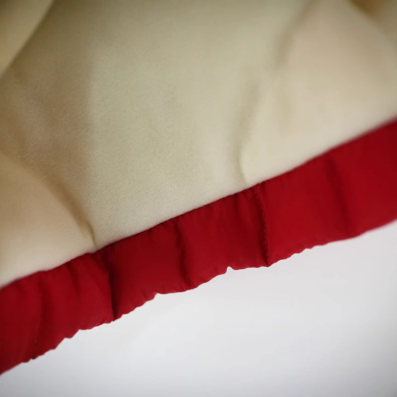 Girls' Winter Bow-knot Cotton Coat